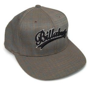 Billabong Hat Cap FlexFit Gray Embroidered Adult Men's One Size Spell Out